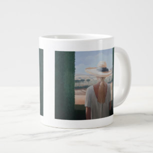 Girl back view Tuscany 2012 Large Coffee Mug