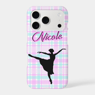 Girl Ballerina Ballroom Dance Plaid Pastel