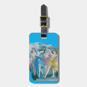Girl Ballerina Dancers Thunder_Cove Luggage Tag