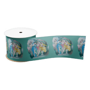 Girl Ballerina Dancers Thunder_Cove Satin Ribbon