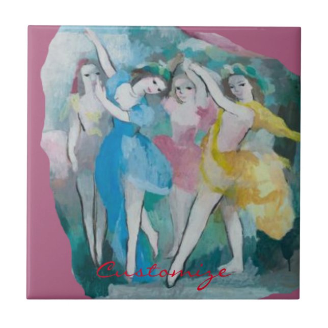 Girl Ballerina Dancers Thunder_Cove Tile (Front)