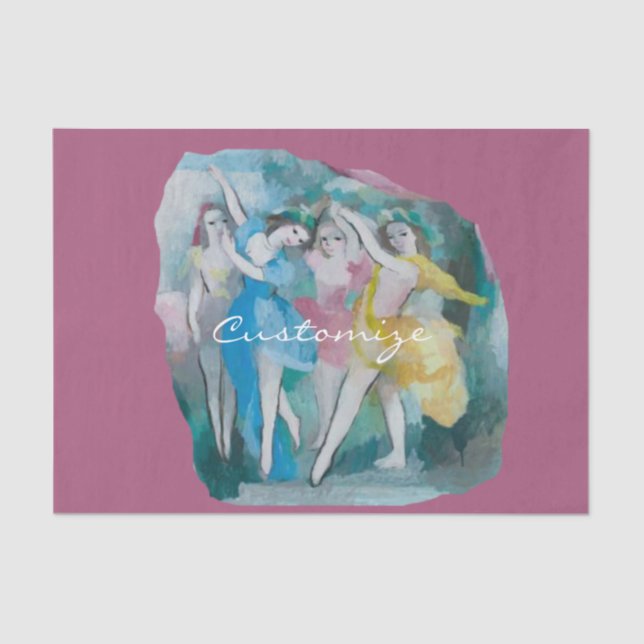Girl Ballerina Dancers Thunder_Cove Tissue Paper (Front)