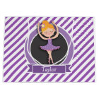 Girl Ballet Dancer; Ballerina; Purple & White