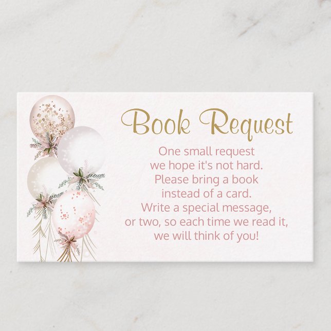 Girl Balloon Book Request Card (Creator Uploaded)
