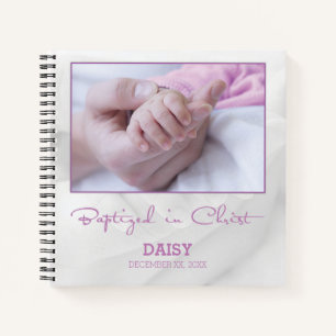 Girl Baptism Congratulations for Baby Personalised Notebook
