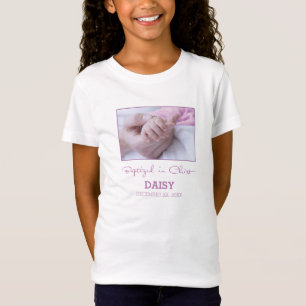 Girl Baptism Congratulations for Baby Personalised T-Shirt