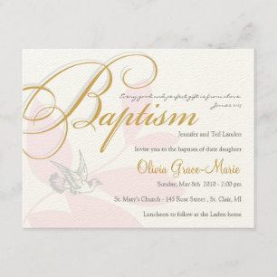 Girl Baptism Invitation