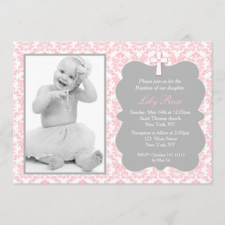 Girl Baptism Invitations