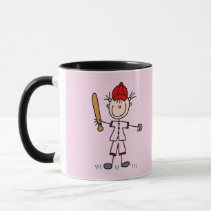 Girl Baseball Player Tshirts and Gifts Mug