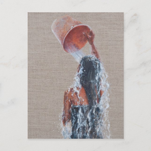 Girl Bathing 2012 Postcard (Front)