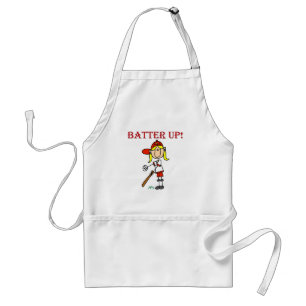 Girl Batter Up Tshirts and Gifts Standard Apron