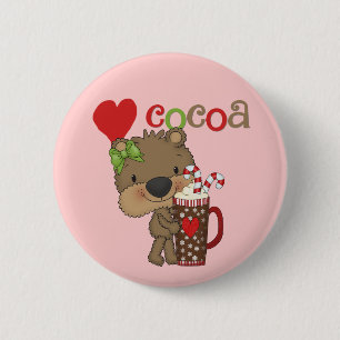 Girl Bear Cocoa Love 6 Cm Round Badge