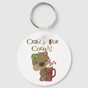Girl Bear Crazy For Cocoa Key Ring