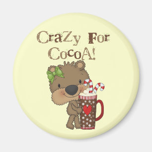 Girl Bear Crazy For Cocoa Magnet