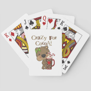Girl Bear Crazy For Cocoa Playing Cards
