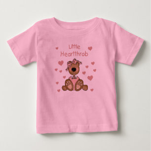 Girl Bear Little Heartthrob Baby T-Shirt