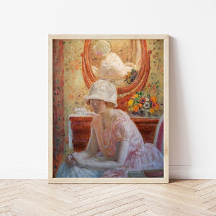 Girl Before a Mirror Frederick Carl Frieseke Poster