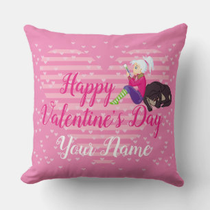Girl Being in love Cushion