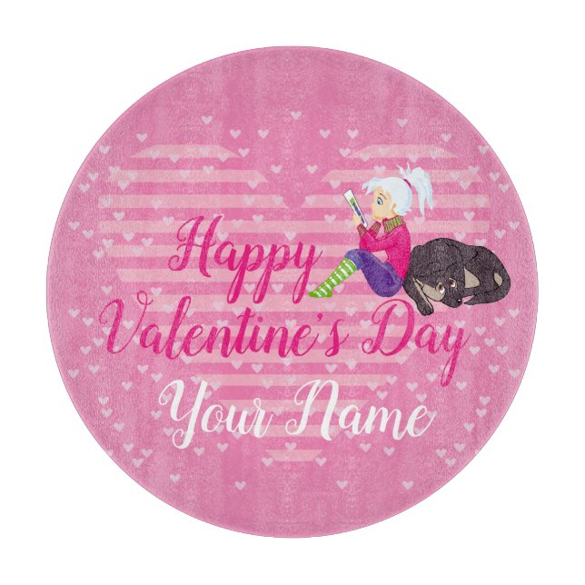 Girl Being in love  Cutting Board (Front)