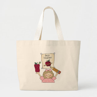 Girl Best Teacher Large Tote Bag