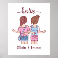 Girl Besties Best Friends Personalised