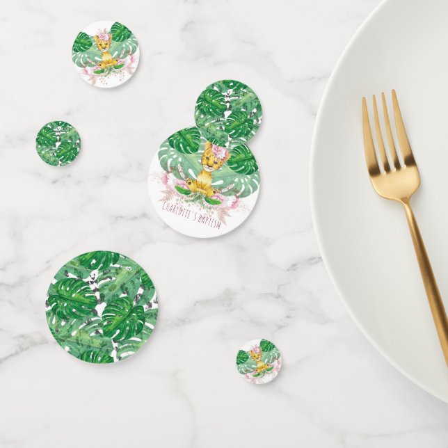 Girl Birthday I Baptism Lion Personalised Confetti (Group)