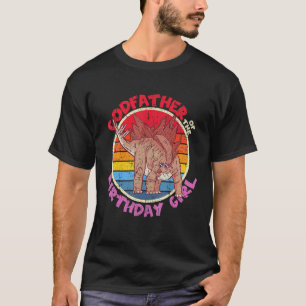 Girl Birthday I Godfather I Stegosaurus I Family M T-Shirt