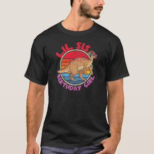 Girl Birthday I Lil Sis I Parasaurolophus I Family T-Shirt