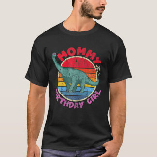 Girl Birthday I Mummy I Brachiosaurus I Family Mat T-Shirt