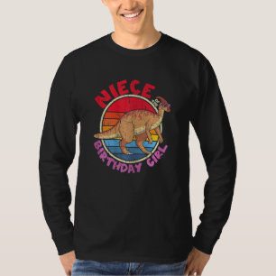 Girl Birthday I Niece I Parasaurolophus I Family M T-Shirt