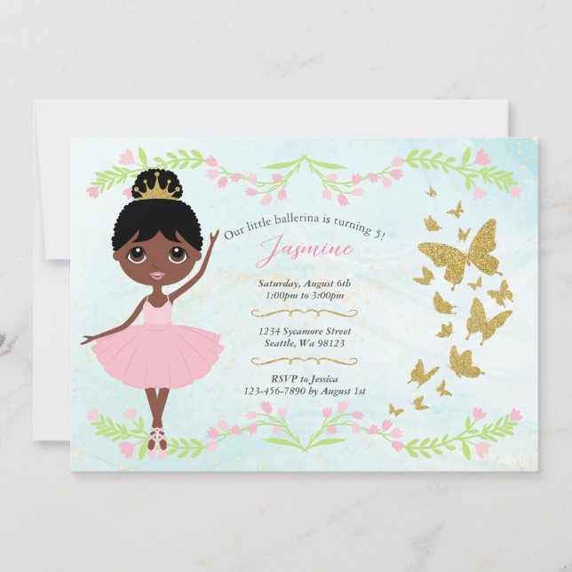 Girl Birthday Invitations (Front)