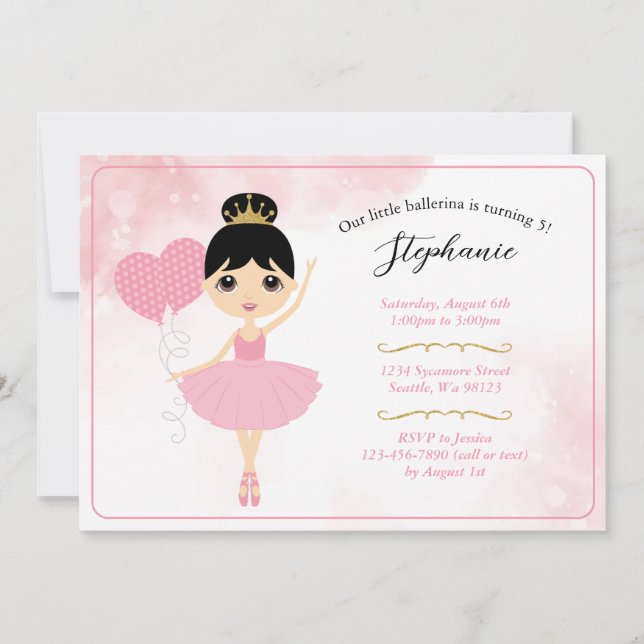 Girl Birthday Invitations (Front)