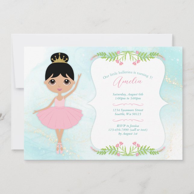Girl Birthday Invitations (Front)