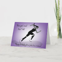 Girl Blade Runner Birthday Card
