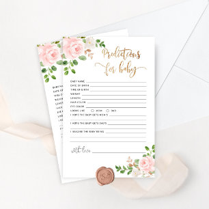 Girl Blush floral predictions for baby