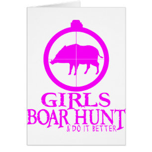 GIRL BOAR HUNTING
