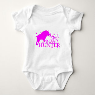 GIRL BOAR HUNTING BABY BODYSUIT
