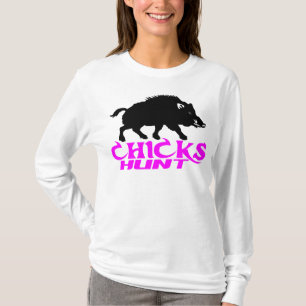 GIRL BOAR HUNTING T-Shirt
