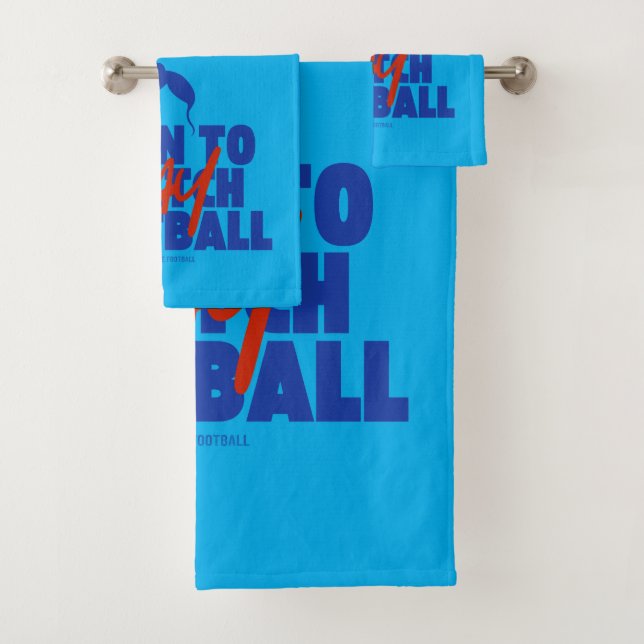 Girl Born To Play Football Bath Towel Set (Insitu)