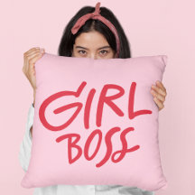 Girl Boss Bold Typography Red & Pink Feminine
