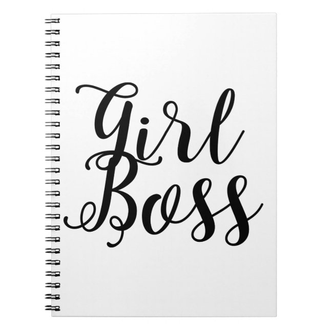 Girl boss calligraphy notebook (Front)