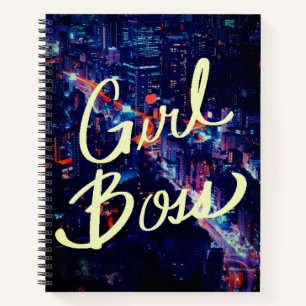 Girl boss city notebook