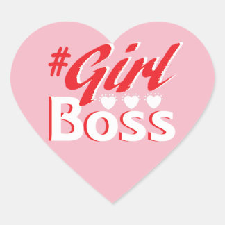 Girl Boss Heart Sticker