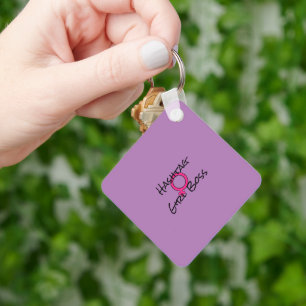 Girl Boss Key Ring