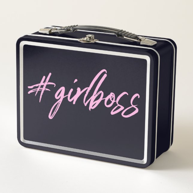 Girl Boss Lunch Box | Make Up Storage Box (Front)