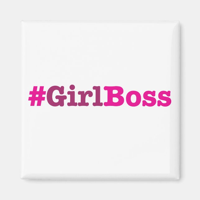 Girl Boss Merchandise Magnet (Front)