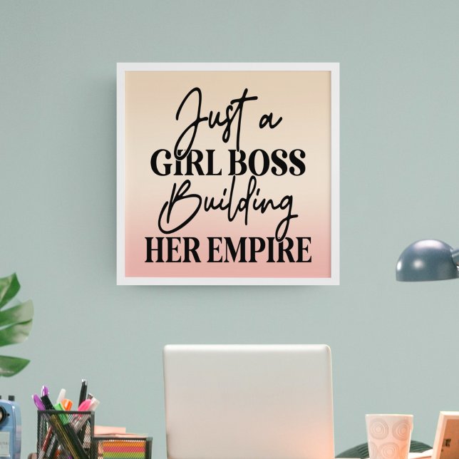 Girl Boss Motivational Office Poster (Creator Uploaded)
