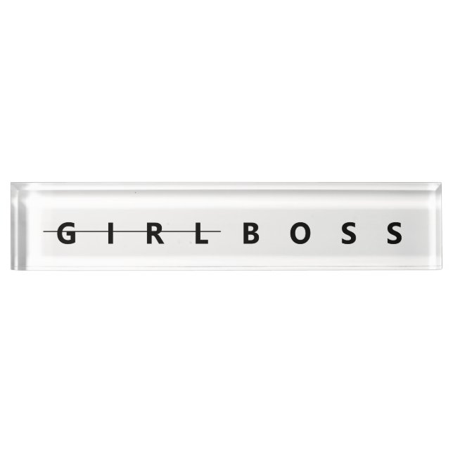 Girl Boss Name Plate (Front)