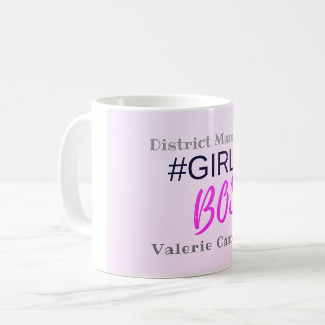 Girl Boss Personalised Coffee Mug (Front Left)