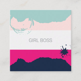 GIRL BOSS SQUARE BUSINESS CARD
